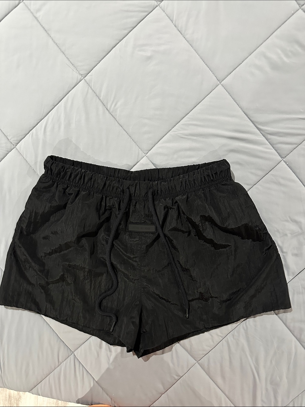 Fear of God Essentials Black Women's Athletic Shorts - Lightweight Drawstring